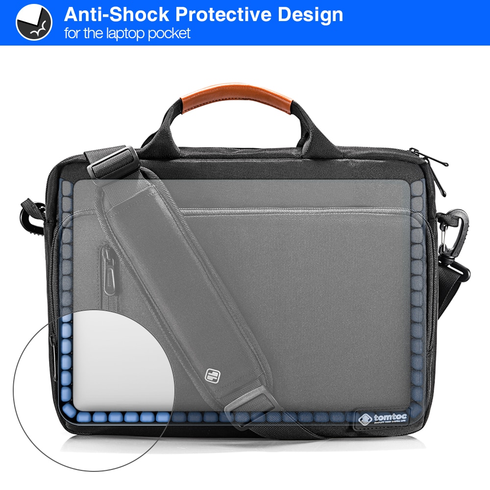 Geanta Mailman Laptop 16″, Elite Armor, Defender Laptop Briefcase, I36, Nailon, Negru