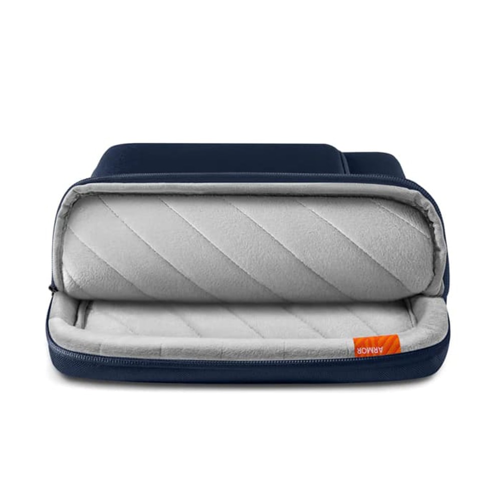Geanta pentru laptop, antisoc, Tomtoc, fabricata din materiale reciclate, Albastru