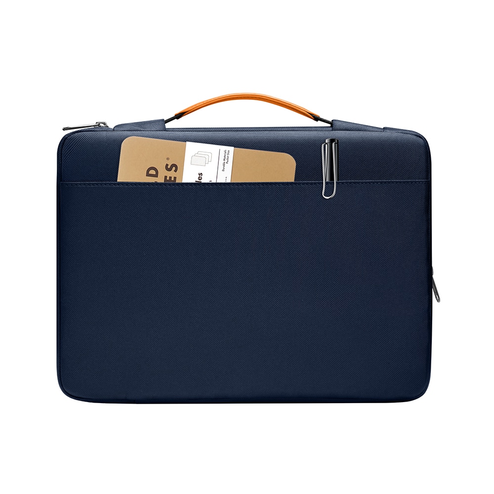Geanta pentru laptop, antisoc, Tomtoc, fabricata din materiale reciclate, Albastru