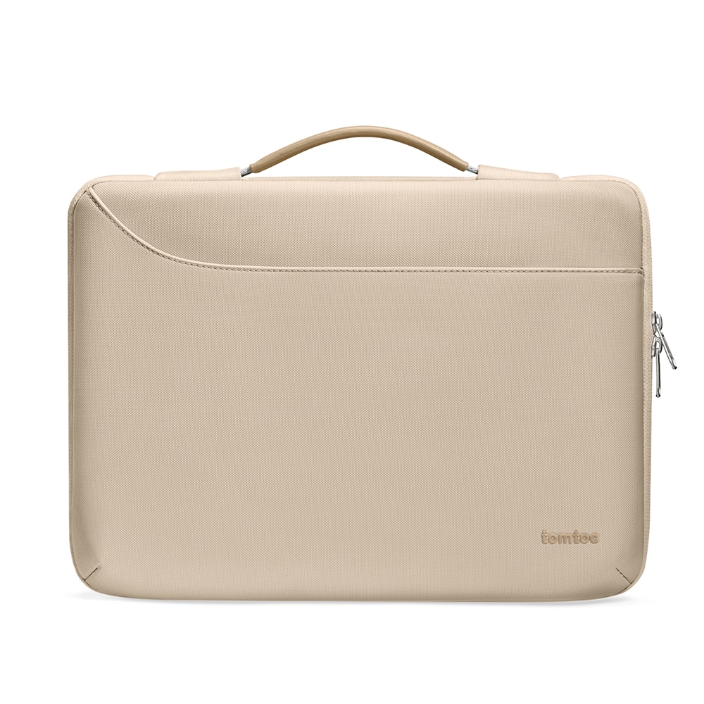 Geanta pentru documente si laptop 16" Tomtoc, protectie 360°, Crem