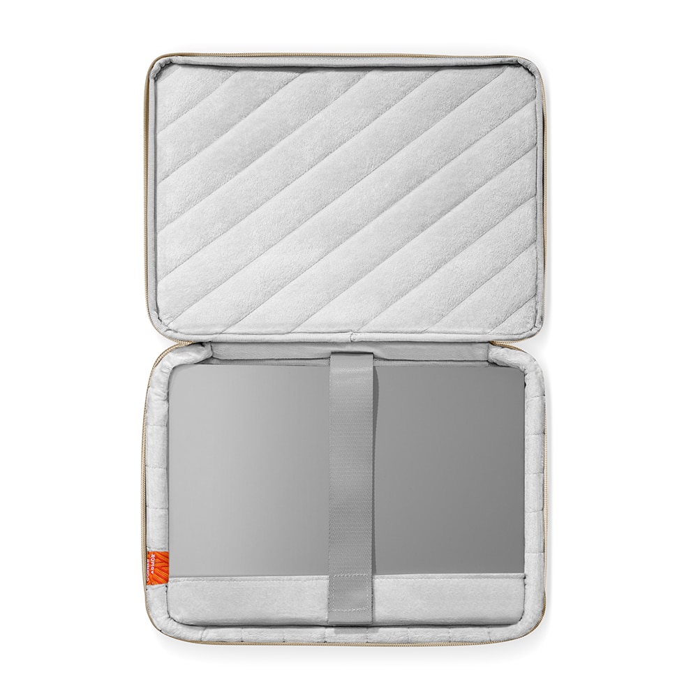 Geanta pentru documente si laptop 16" Tomtoc, protectie 360°, Crem