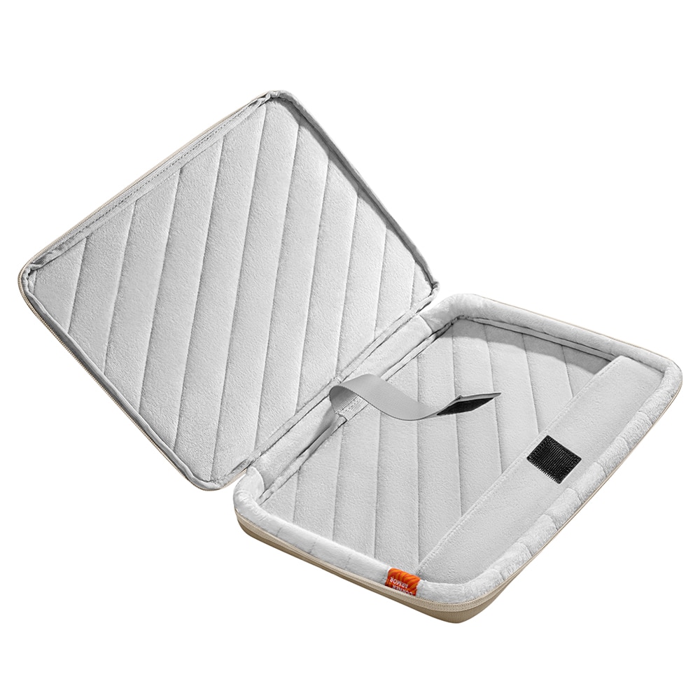 Geanta pentru documente si laptop 16" Tomtoc, protectie 360°, Crem