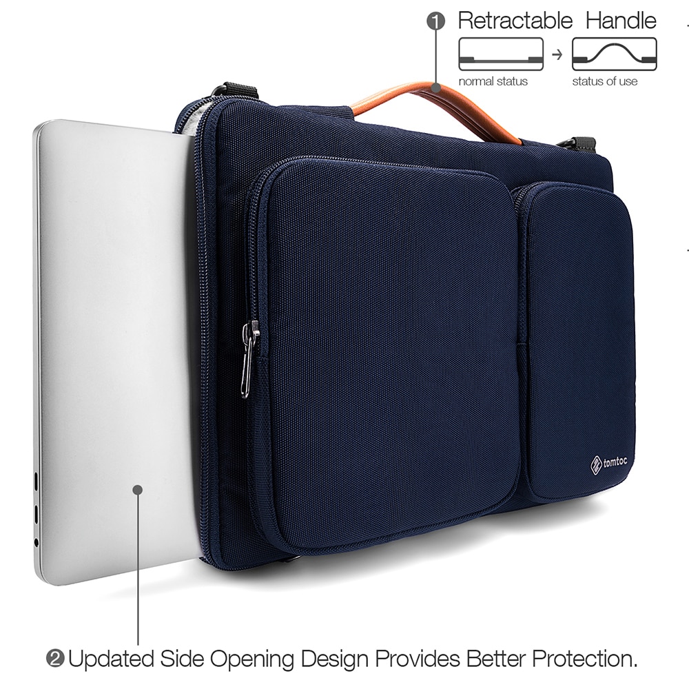 Geanta Mailman Laptop 16", Lightweight, Defender Laptop Briefcase, I39, Nailon, Blue
