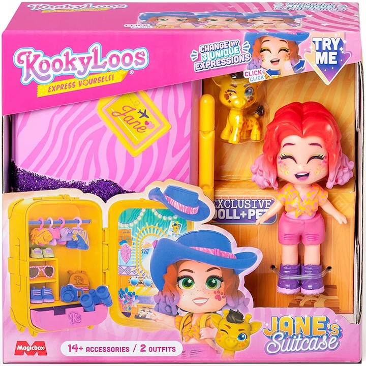 Комплект за игра KookyLoos - Гардеробът на Джейн