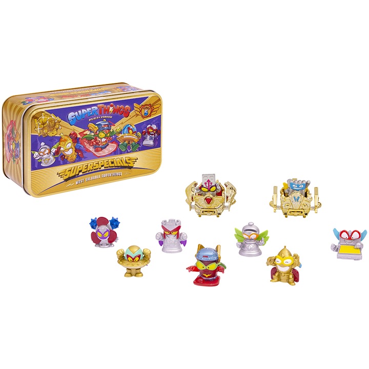Комплект фигурки SuperThings - SuperSpecials, Метална кутия, Серия 5