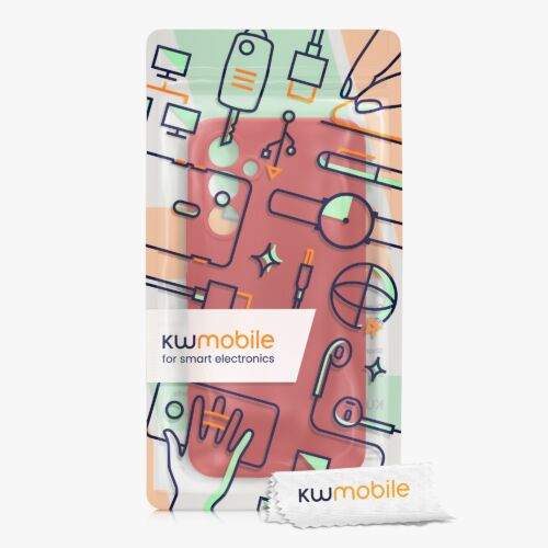 Husa kwmobile pentru Samsung Galaxy A54 5G, Silicon, Rosu, 60795.208