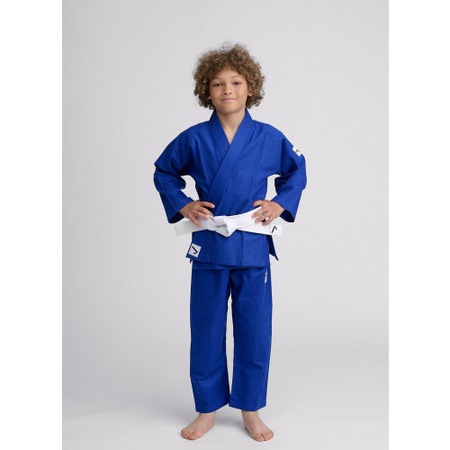 Kimono Judo Junior Green Hill 350g/m2 - Bianco/Blu Per Principianti E Gare - Foto 8