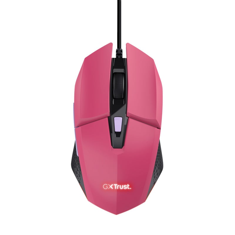 Mouse trust gxt110w felox cu fir 6400 dpi roz - eMAG.ro
