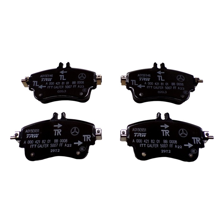 Fékbetétek, Mercedes-Benz, Kompatibilis a Mercedes CLA-val