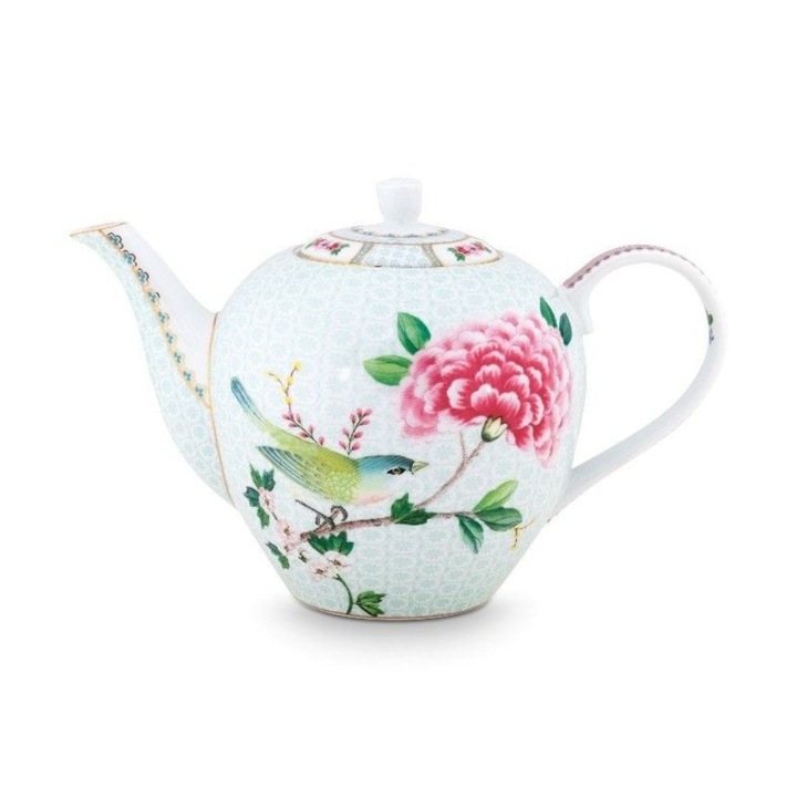 Porcelán teáskanna 1.6l Blushing Birds fehér