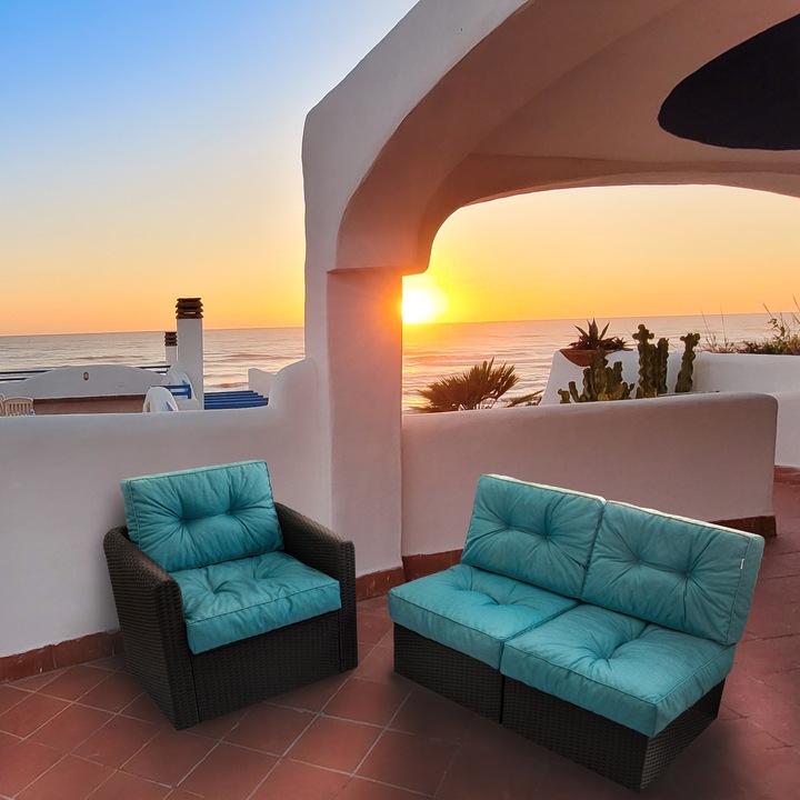 Възглавница за градински стол KAJA, R3 70x70, Синя