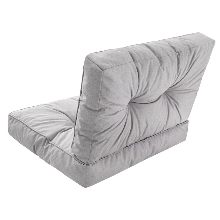 Градинска възглавница за седалка KAJA, R3 70x70, Светло сиво