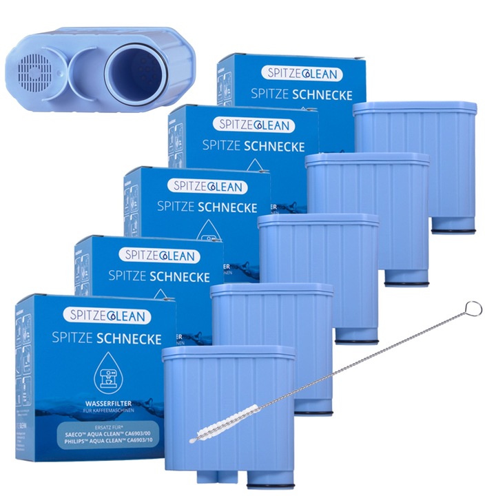 Filtru De Inlocuire, Philips Saeco Aquaclean Ca6903, 5xSpirale Ascutite, Perie De Curatare Seltino Pentru Espressoare, 17.5 cm, Manopera De Inalta Calitate, De Lunga Durata
