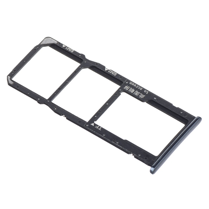 Държач за SIM карта Huawei, За Y7 2018, Черен, Сервизен пакет 97070TDX