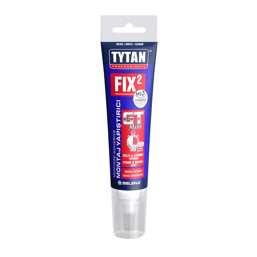 Adeziv instalatii montaj, FIX2 GT MINI, Tytan, 33g - eMAG.ro