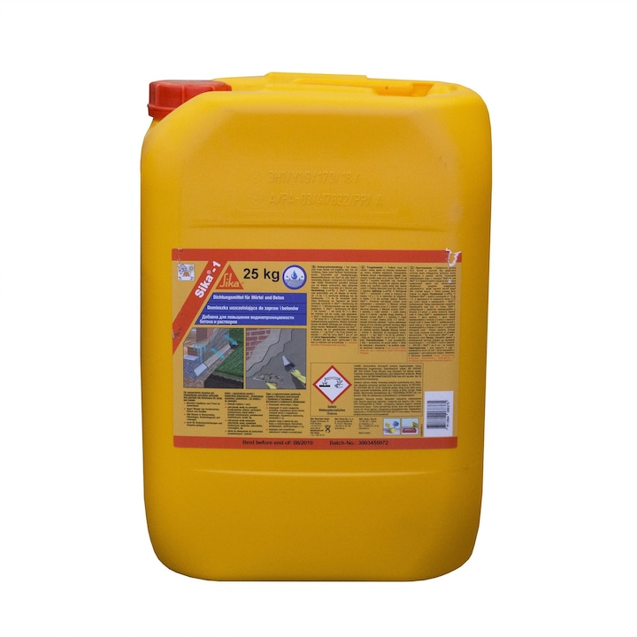 Добавка за хидроизолация на бетон, Sika 1, 25 кг - eMAG.bg