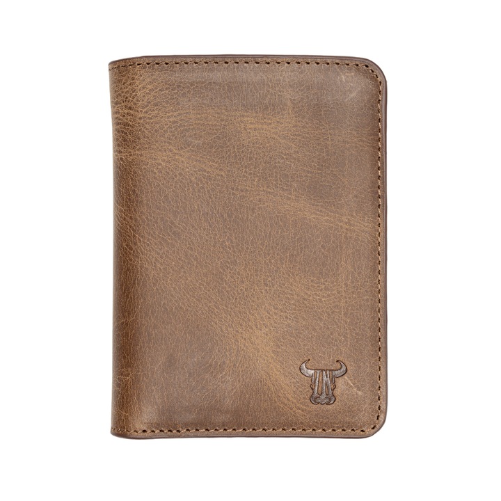 Portofel piele barbati, Toro Nero, Maro-Bleumarin, Ayan