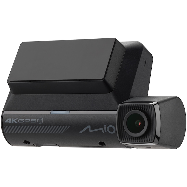 Camera video auto Mio MiVue 955W, 4K, HDR, Wi-Fi, GPS, Alerta medie camera radar fix, Negru