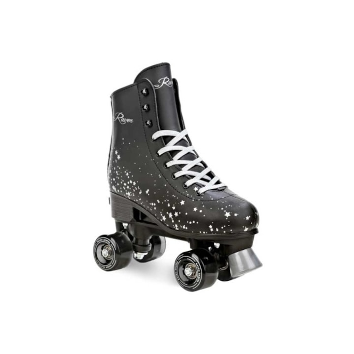 Role Reglabile Raven Noa, Roti cu LED, Negru, L(39-42)