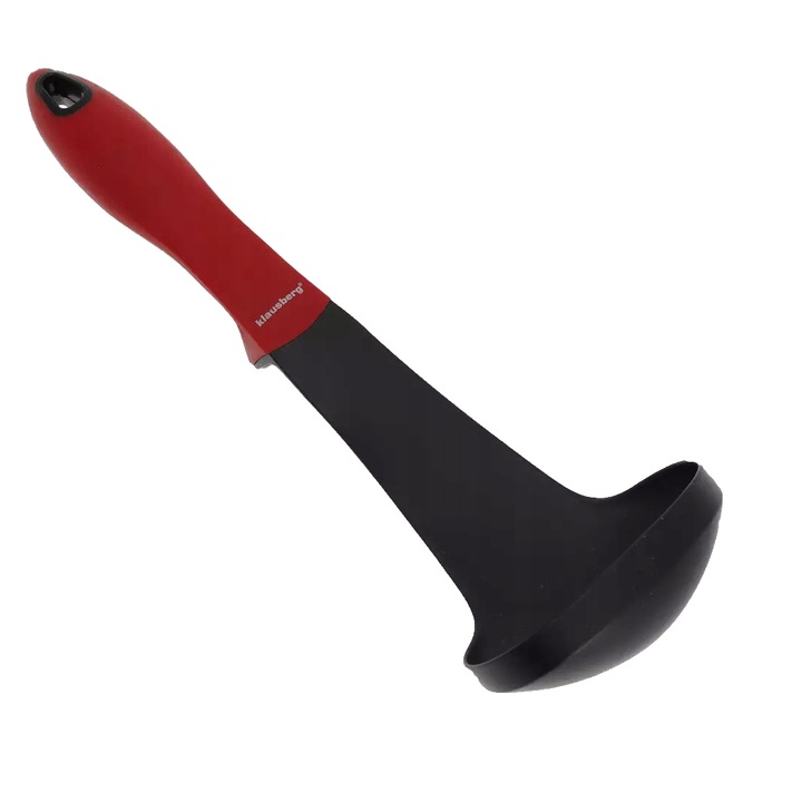 Polonic de bucatarie, negru-rosu, Klausberg