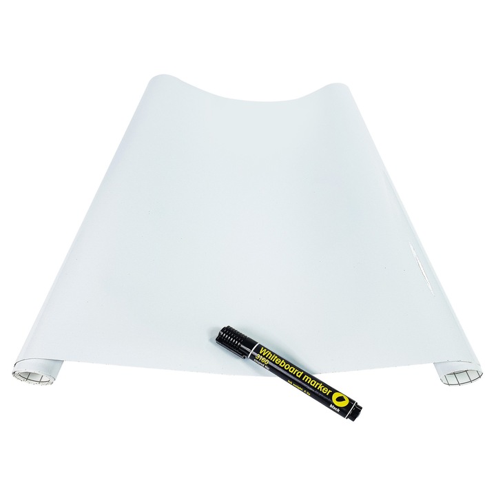 Folie autoadeziva pentru scris si desen, 45 x 150 cm, DecoMeister®, Model Stergere uscata, ZE005-L4-45-MSC