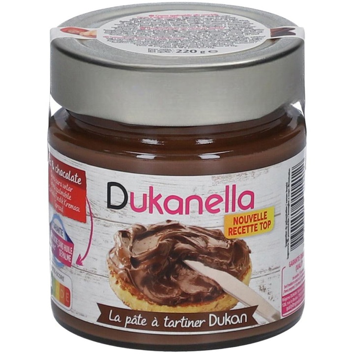 Crema tartinabila de ciocolata Dukanella, Dieta Dukan, 220g