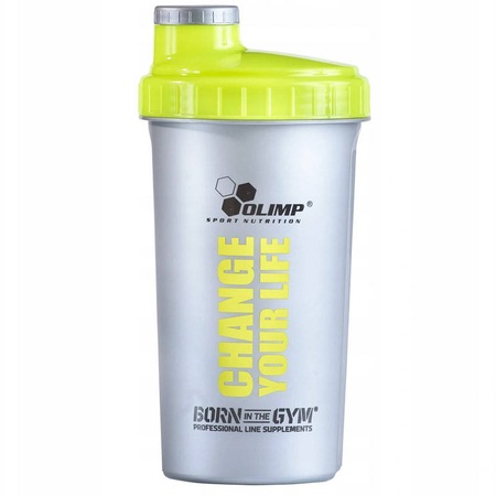 Shaker de apa, Olimp, 700 ml, Gri/Galben - eMAG.ro