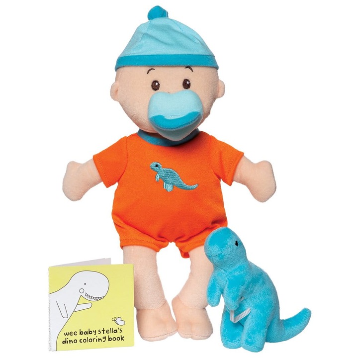 Бебе, Manhattan Toy, Текстилен материал, Многоцветен, 1 година+