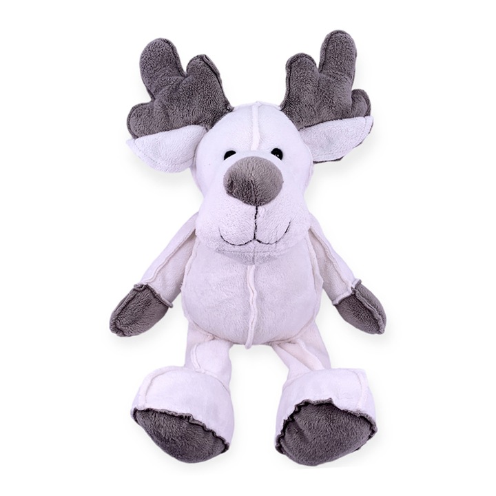 Jucarie de plus, Chippo, Ren, 47cm, Alb, 3+