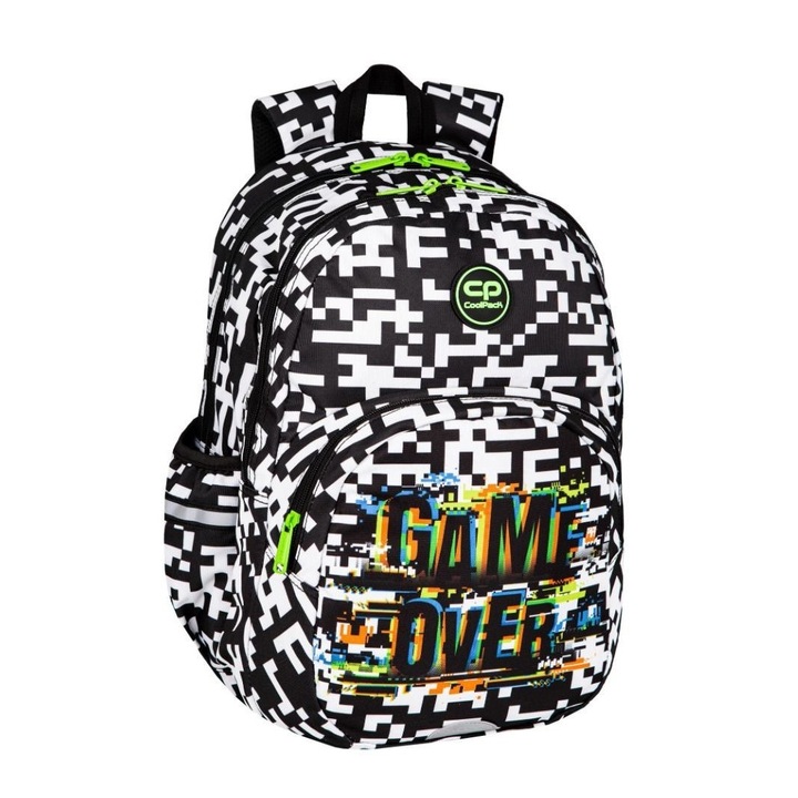 Rucsac scolar CoolPack, Rider, Game over, 43 x 31 x 20, Multicolor