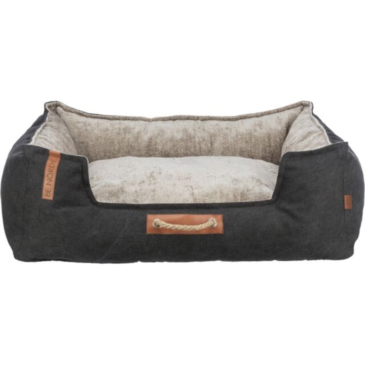 Pat Trixie Be Nordic Pentru Caini 80 × 60 cm Negru/Nisipiu 36591