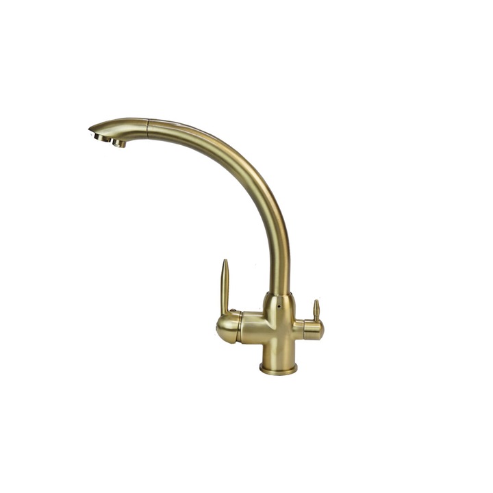 Baterie tripla bronz pentru filtre de apa