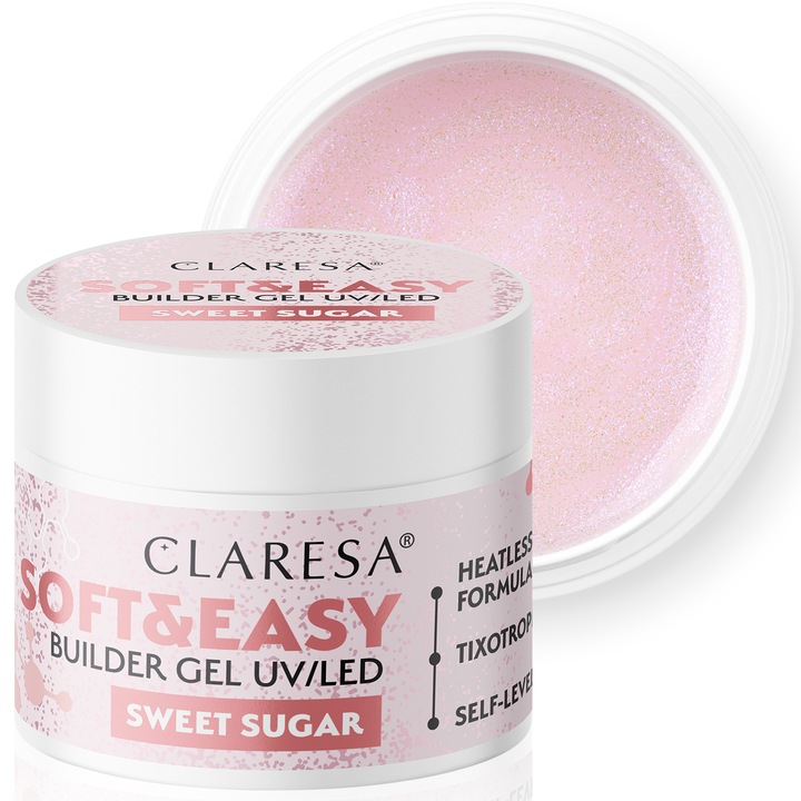 Gel de constructie, Claresa Soft&Easy, sweet sugar 90g