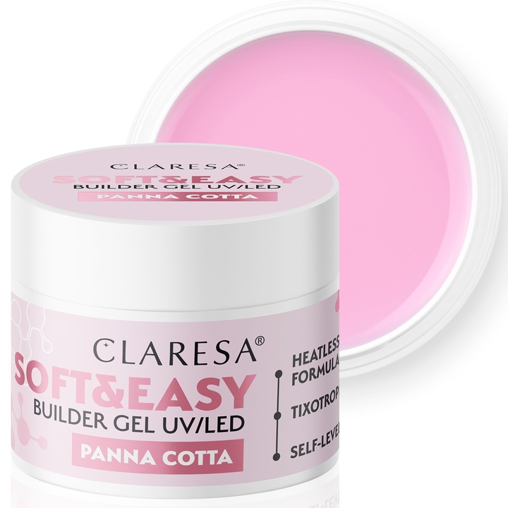 Gel de constructie, Claresa Soft&Easy, Panna Cotta 90G