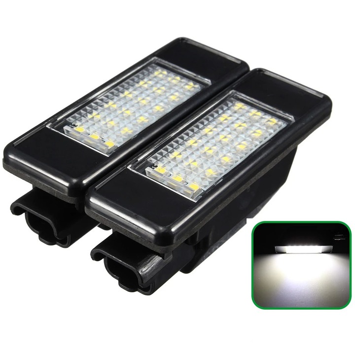 Set 2 Lampi Numar Led Peugeot 307 308 406 407