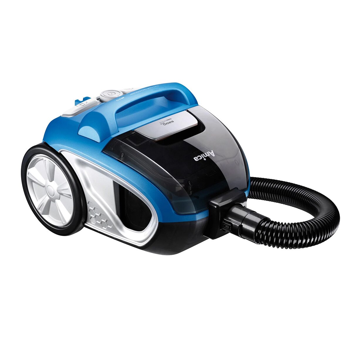 Aspirator fara sac Amica Bagio Eco VM 3041, 850 W, 1.5 l, Albastru