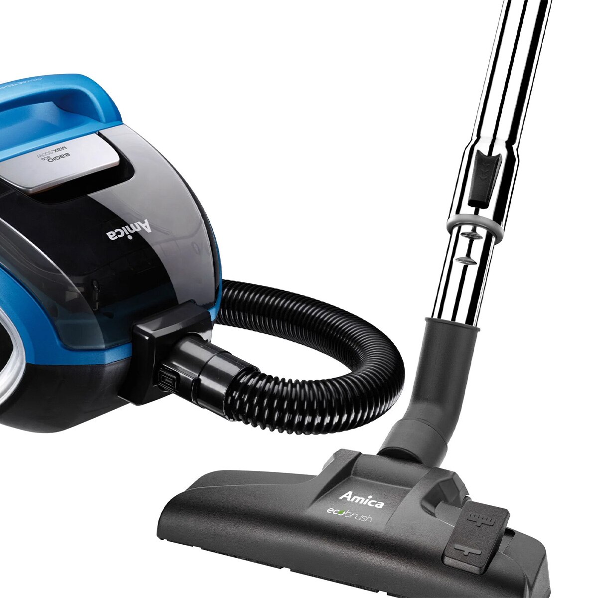 Aspirator fara sac Amica Bagio Eco VM 3041, 900 W, 1.5 l, Albastru