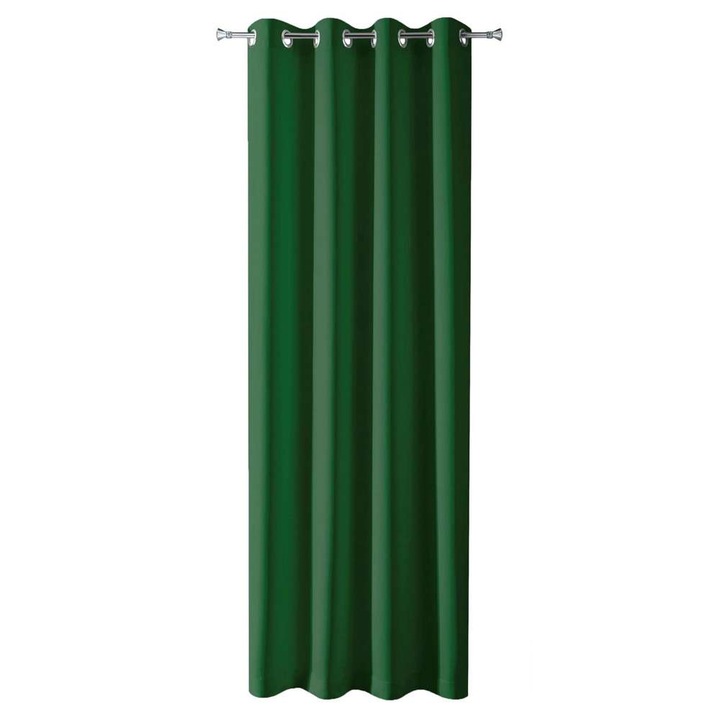 Függöny 135 x 250 Parisa dekoratív sötétzöld