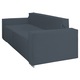 Canapea extensibila Lincoln cu lada de depozitare, L85 gri, 230x100x82