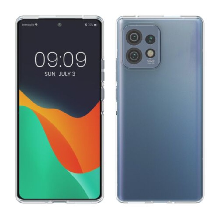 kwmobile tok Motorola Edge 40 Pro/Edge Plus (2023), szilikon, átlátszó, 61342.03