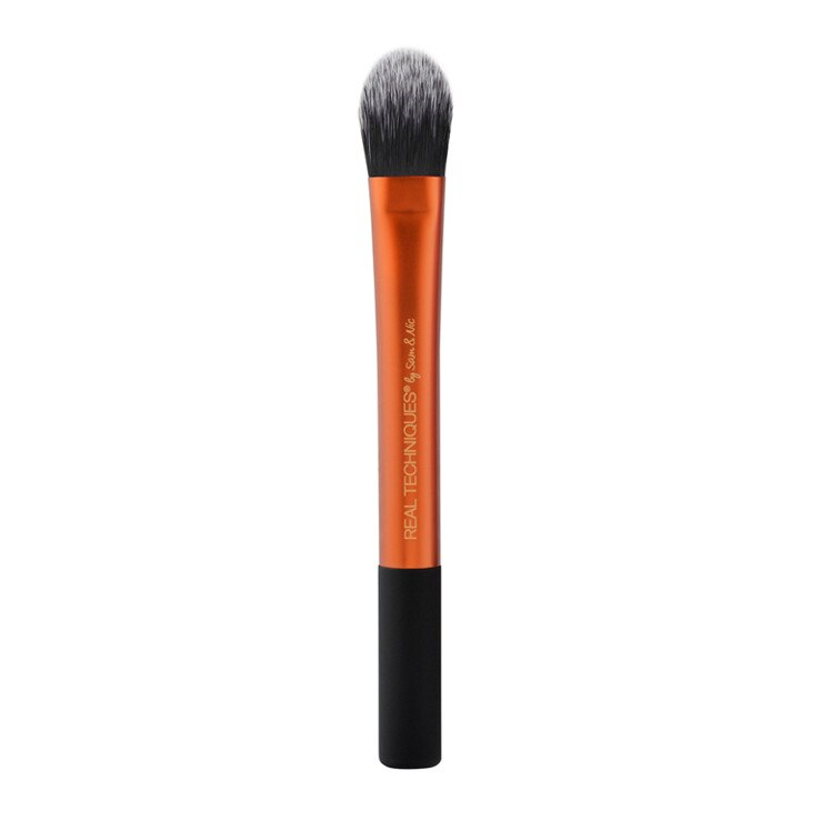 Pensula Fond de ten, Concelar, Conturare Machiaj Cosmetic Make-up Profesionala + Burete Machiaj