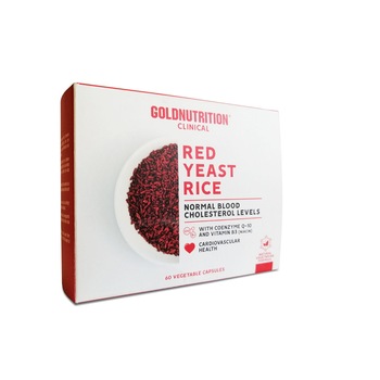 Vitamine si Minerale, GoldNutrition, CLINICAL Red Yeast Rice, 60 cps Vitamine si Minerale, GoldNutrition, CLINICAL Red Yeast Rice, 60 cps