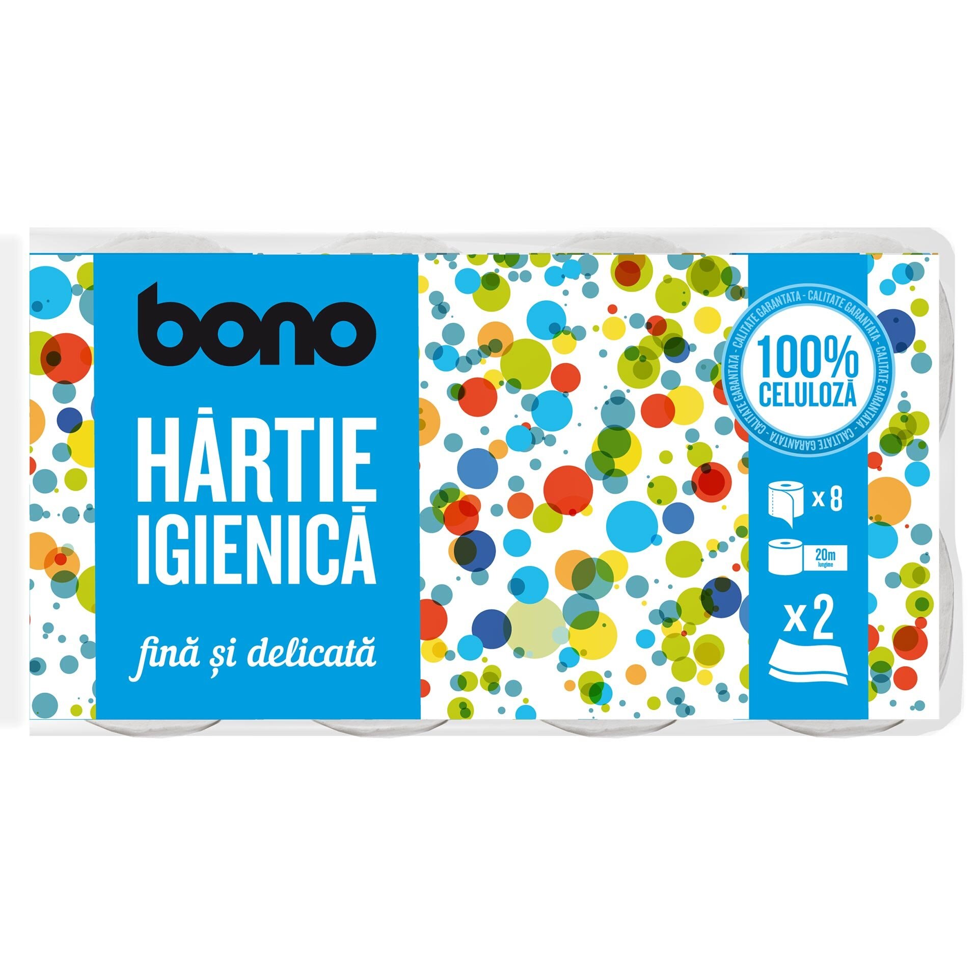 Hartie Igienica Bono 8 role, 2 straturi