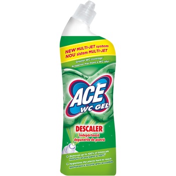 Solutie de curatare pentru vasul de toaleta Ace Gel Decalcifiant, 700 ml Solutie de curatare pentru vasul de toaleta Ace Gel Decalcifiant, 700 ml