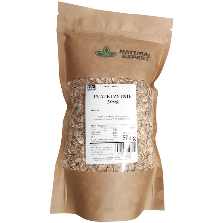 Fulgi de secara, Natural expert, 500g