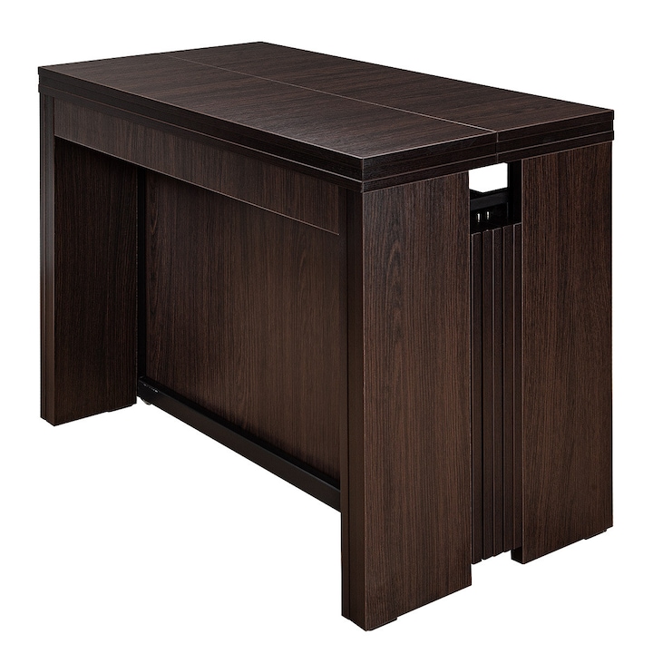 Разтегателна маса FLAT CONSOLE 6 в 1, максимален капацитет 14 човека, до 3250 мм, ПДЧ тъмен дъб