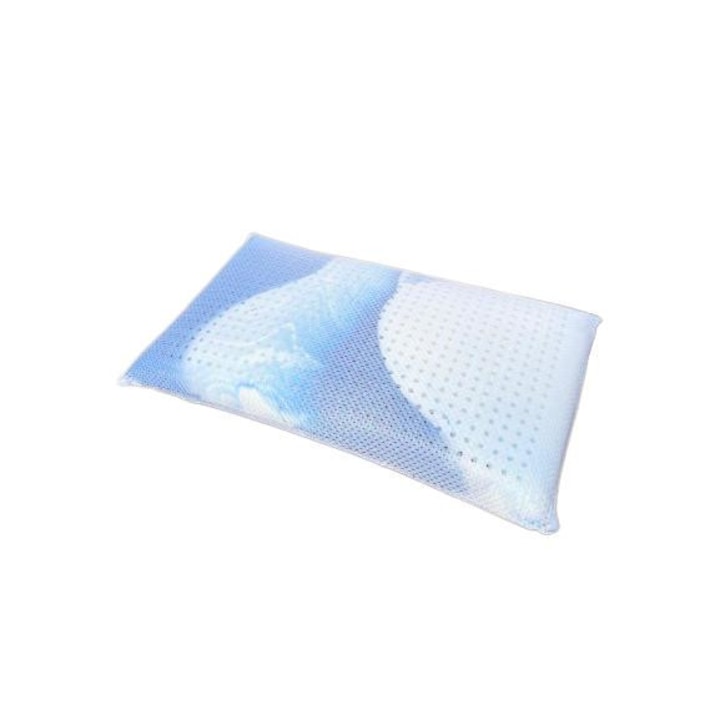 Perna perforata din spuma cu memorie cu gel