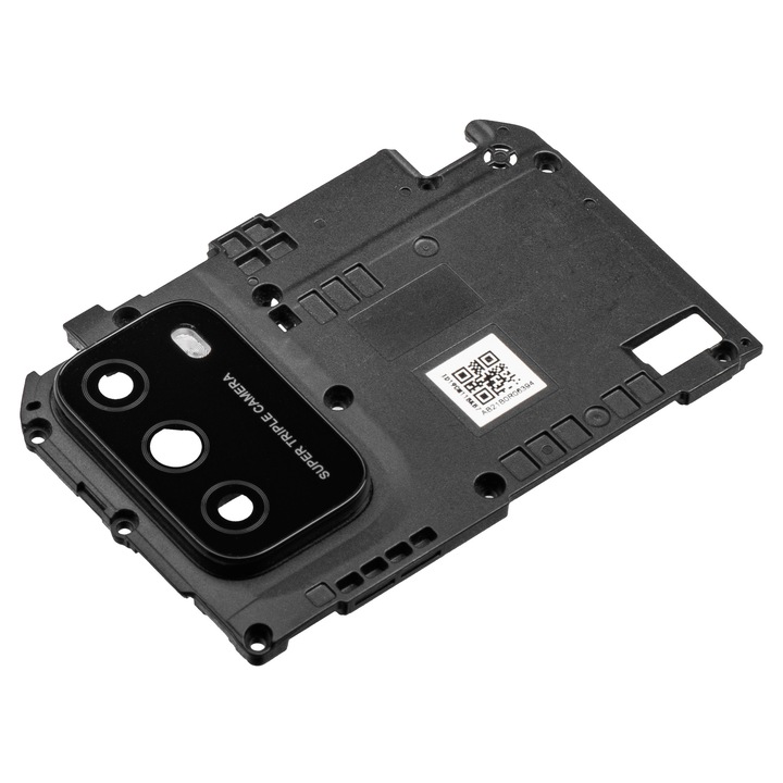 Стъкло за задна камера за Xiaomi Poco M3, с рамка, черно