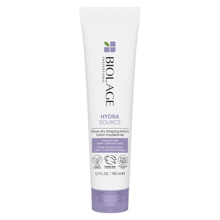Biolage Hydra Source Blow Professzionális hajkrém, Aloe verával és hialuronsavval, 150 ml