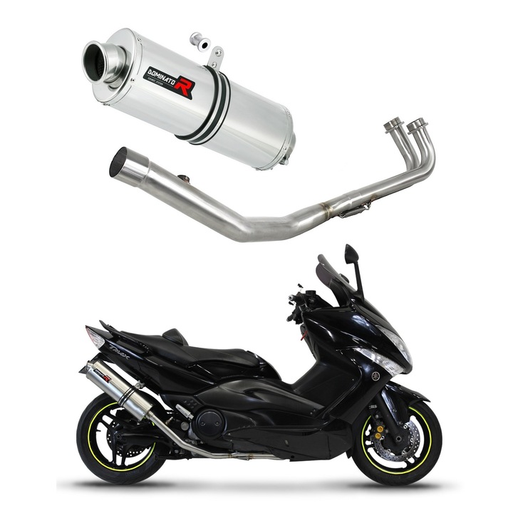 Kipufogó, Dominator, Yamaha T-MAX 500 2008-2011, ezüst